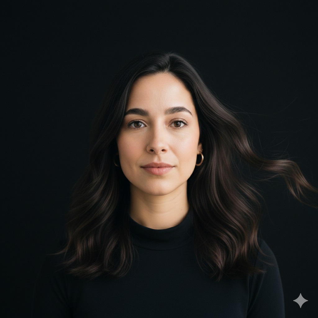 Captivating Gaze, Flowing Hair - Model