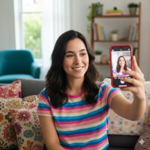 Capturing a Vibrant Selfie