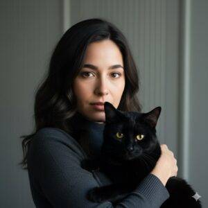 Intimate Bond Person and Cat AI Prompt