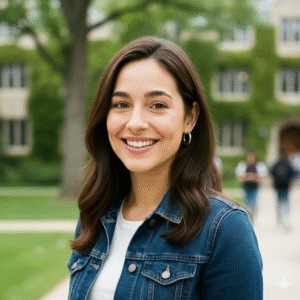 Student University Application Portrait