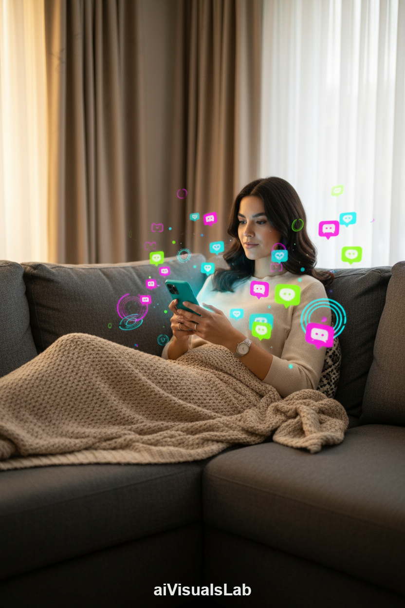 Calm Digital Storm #aiphoto #aiportrait #aiprompt #aivisualslab