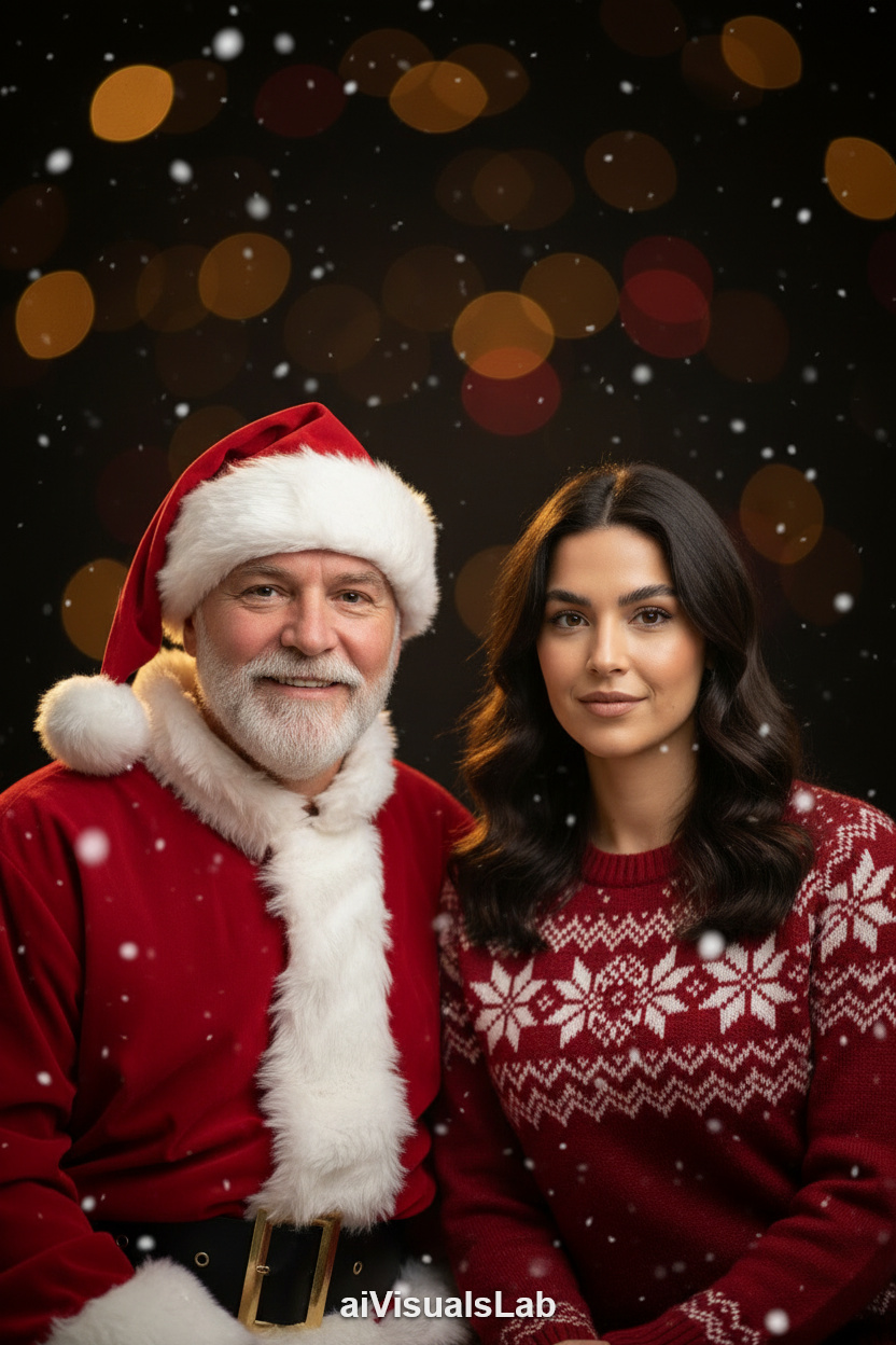 Cozy Christmas Duo - #aiphoto #aiportrait #aiart #aivisuals